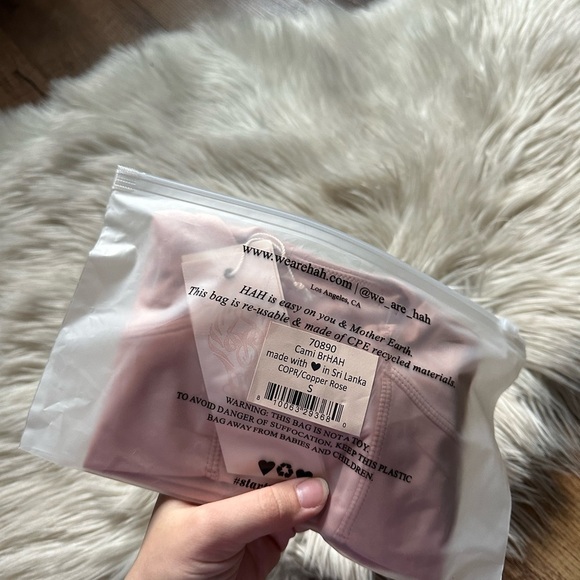 FREE PEOPLE x HAH Cami BrHAH in Copper Rose - Picture 3 of 3